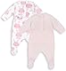Chicco, Strampler Set mit Fuß aus Baumwolle, Babybekleidung Mädchen, Designed in Italy