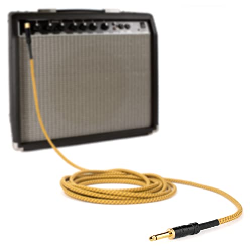 Gig Snake GC-YELLOW20A Guitar Cable 20 Ft - 1/4 Inch Right Angle Yellow Instrument Cable thumb #5