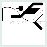  Bild mit Rahmen Otl Aicher - Galopprennen - Digitaldruck - Holz silber, 60 x 60cm - Premiumqualität - Grafik, Symbol, Icon, Figurativ, Reitsport, Reiter, Pferd, Wettkampf, Pferderennen, R.. - MADE IN GERMANY - ART-GALERIE-SHOPde