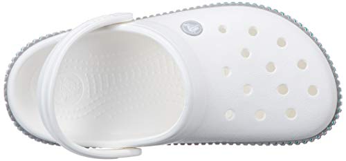 Sandália Crocband Varsity Clog, Crocs, Adulto-Unissex, White, 39