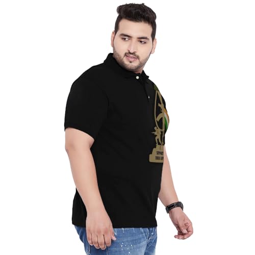 Image of Bigbanana Plus Size Men's Regular Fit Printed Polo Tshirt