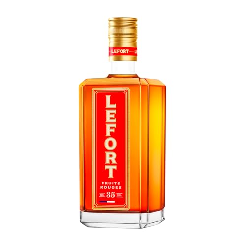 LEFORT - Rouge - Spiritueux À Base d’Eau de Vie, de Whisky LEFORT & d’Arômes Naturels de Cassis Biologique et de Mûre - 35% Alcool - Origine : France -...