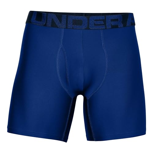 Image of Under Armour Men's Performance Tech 6 Inch 3 Pack Solid Boxer Briefs Boxer Shorts