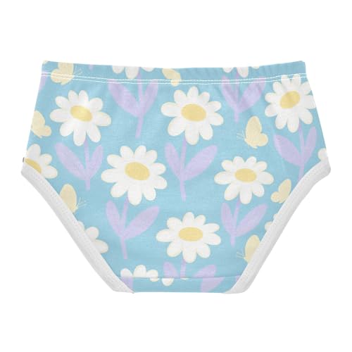 GuoChe Cotton Briefs 1-piecing Hip Design Panties Organic Underpants for Toddler Girls in Sizes 2T-8Y2