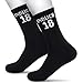Produktbild 18. Geburtstag Socken 42-46 Baumwolle Geschenke ENDLICH 18 Geburtstagsgeschenk für Mädchen Junge Schwester Bruder Beste Freundin (DE/NL/SE/PL, Alphanumerisch, Einheitsgröße, Regular, Regular, Schwarz)