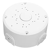 TOKIDNY Halbrunde Kabelmanagement Anschlussdose aus Wetterfestem Kunststoff Runde Monitor Verteilerdose mit Deckenmontage Kabelschutzbox für Überwachungskameras