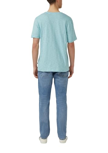 s.Oliver Herren T-Shirt – V-Ausschnitt, Regular Fit, Baumwolle – Ansicht 2