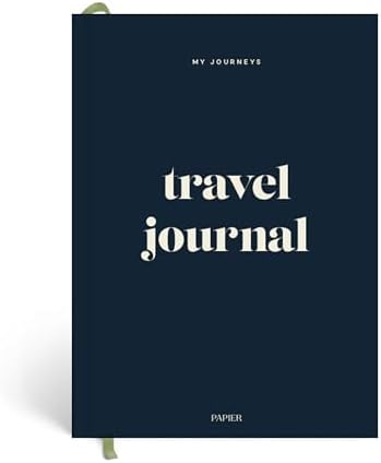 Papier Hardback Travel Journal - 8.46"L x 6.02"W | Hardcover Vaca...