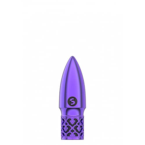 Vibrateur de luxe SHOTS ROY003PUR en ABS haut de gamme et design argenté