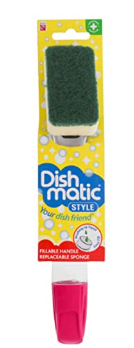 Dishmatic Brosse à vaisselle et recharge - Éponge à récurer très résistante Cover