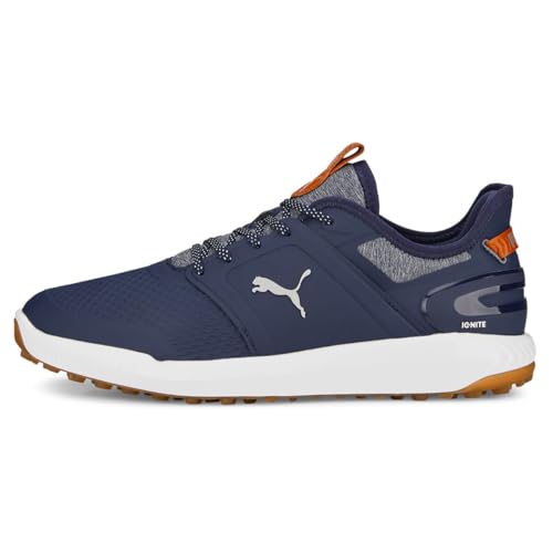 Puma Men's Ignite Elevate Golf Shoe, Navy Silver, 28.0 cm