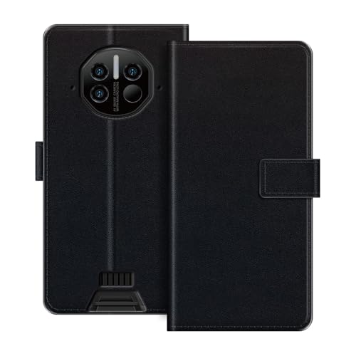 ESACMOT ���U�[�E�H���b�g�P�[�X Doogee V10 �Ƃ̌݊������� �J�[�h�z���_�[���X�^���h�t���蒠�^�P�[�X�A�}�O�l�b�g���J�A�ϏՌ��t�H���I�A�J���t���ȃf�U�C�� (��)