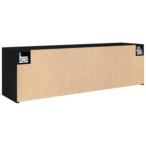 Armario de pared de baño para ganar espacio de almacenamiento negro 8
