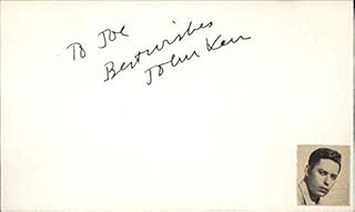 John Kerr D.2013 Actor South Pacific Signed 3" x 5" Index Card - MLB Cut Signatures