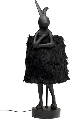 Kare Design Tischleuchte Animal Rabbit, Schwarz/Gold, Hasenleuchte, Tischlampe, Schlafzimmerlampe, Tiermotiv, kein Leuchtmittel enthalten, 68x24x26 cm (H/B/T)