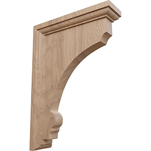 Flash Deals - 80% OFF Ekena Millwork BKTW02X07X10TMGM-CASE-6 2 1/2" W x 7" D x 10" H Large Thompson Wood Bracket, Mahogany (6-Pack), x x, 6 Piece