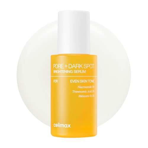 celimax Pore+Dark Spot Brightening Serum 30ml | Gel-like Serum for Enlarged Pores with Niacinamide, Tranexamic Acid, Pore Minimizer, Non-Irritating, Hydrating, For Sensitive Skin, hyperpigmentation