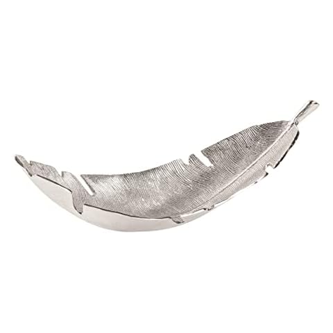 riess-ambiente.de Design Deko Schale Silver Leaf 62cm Silber Cover
