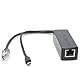 DSLRKIT Active PoE Splitter Power Over Ethernet 48V to 5V 2.4A Micro USB Plug for Raspberry Pi B/B+/2/3
