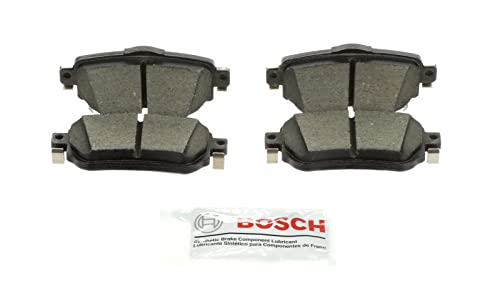 BOSCH BC1965 QuietCast Premium Ceramic Disc Brake Pad Set - Compatible with Select Nissan Leaf, Rogue, Rogue Sport; REAR