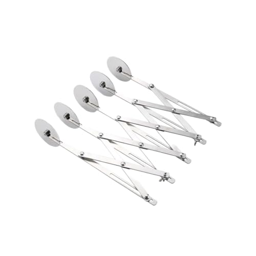 kesurpae Coltello per Pizza Facile da Pulire per affettare la ruggine e Antiaderente Tagliapizza in Acciaio Inossidabile Tagliapizza, 5 Ruote