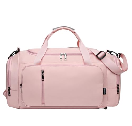 Convertible Suit Travel Bag 20in Oxford Cloth Travel Garment Bag,Carry On Garment Duffel Bag For Women Sports Bag hanging garment duffel bag (Color : Pink, Size : 53 * 24 * 24 cm)