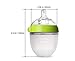 Comotomo Natural Feel Baby Bottle, Anti-Colic Nipple for Newborns, Slow Flow, Green, 5 Ounce, 2 Count