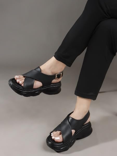 Image of SilverArrow womens Floriva Fashion Sandals|Sandals With Adjustable Buckle Closure|Casual Wear