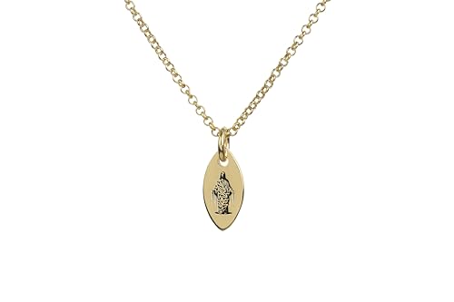 Collier d'or Jésus gravé avec pendentif marquise religieux d'exception - 4