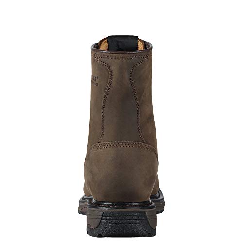 ARIAT ARIAT BMVY9 Mens WorkHog 8" Waterproof Work Boot Oiled Dark Brown 11