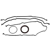 Hihaha Engine Timing Cover Gasket Set TCS46159 for Ford for Mustang 2011-2019 Chain Case Cover Gasket Long-lasting Sealing Rubber,Metal 1 Set Black