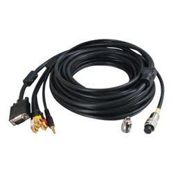 Câble VGA et RCA RapidRun C2G pour connecter vidéoprojecteur et home cinéma 15,2m