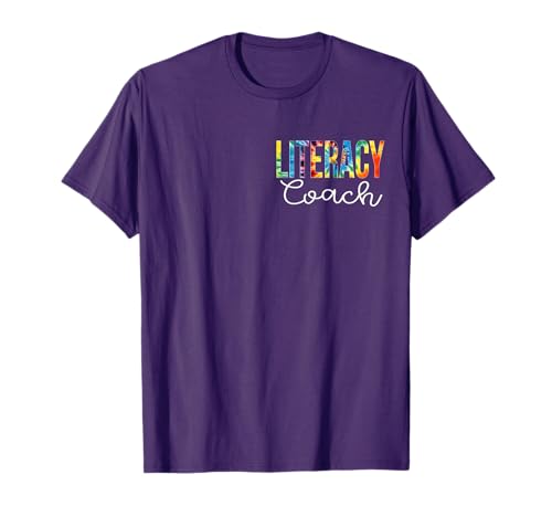 Literacy Coach Women Tie Dye Back To School Appreciation Day T-Shirt