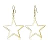 Simple star earrings for women hollow star dangle drop earrings  urban country home decor