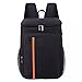 GUBAOPQLA Sac de Pique-Nique, Sac à Dos Isotherme à Glacière,Sac Étanche à Déjeuner Repas, Cooler Backpack Bag, Sac Isotherme Portable pour Déjeuner Plage Pique-Nique Camping BBQ (18L),Noir