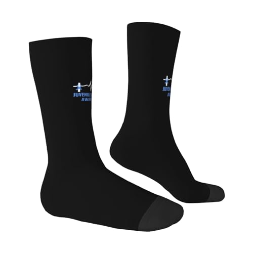 Juvenile Arthritis Awareness Moisture Wicking Crew Socks Athletic Half Calf Socks Unisex Novelty Design Comfortable Breathable03