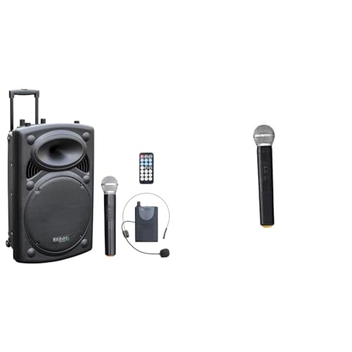 Enceinte portable 15 800W Ibiza PORT15VHF-BT micro sans fil PORTHAND12