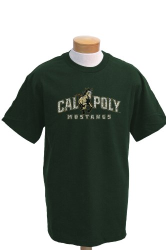 NCAA Men's Cal Poly Mustangs Biggies Short Sleeved T-Shirt (Forest Green, X-Large)