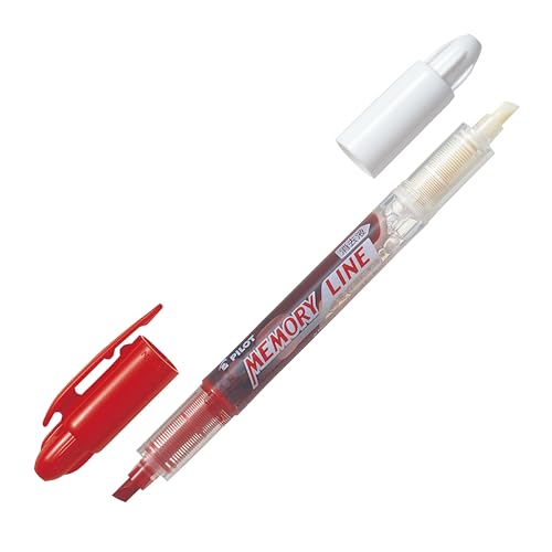 PILOT マーカー 暗記用 メモリーライン レッド+消去液 10本 SVW150ML10RE
