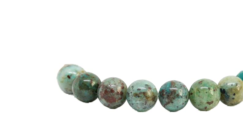 Bracelet chrysocolle 10mm, cadeau de protection et chance pour homme