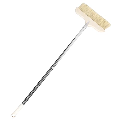 IWOWHERO Indoor Dust Broom Extendable Handle Telescopic Sweeper Broom for Hardwood Floors