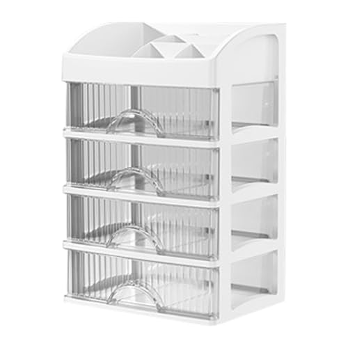 Boîte à cosmétiques transparente avec tiroirs de table modulables - 2