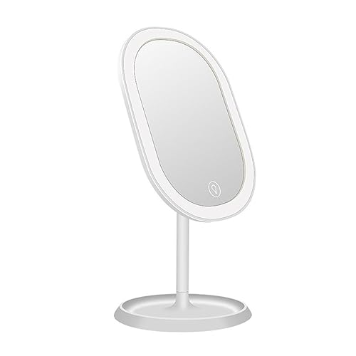WOONEKY Espejo de Maquillaje Led Ajustable Rotativo