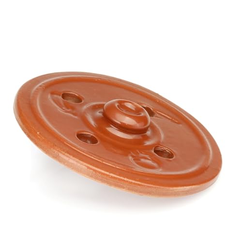 Traditional Handcrafted Clay Dolma Lid - Weighted for Dolma Cooking - Small (7.3 inches)