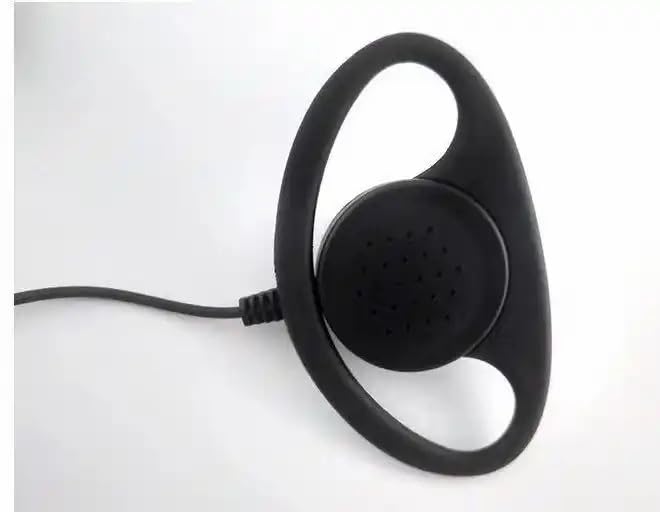 Image of Artek Walkie Talkies Earpiece With Mic 2 Pin D-Type Wired Headphones In Ear Headset For Baofeng UV5R BF 888S UV 82 BF F8 HP Kenwood 2 Way Radios,Black
