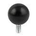 Aexit M10x20mm Thread Door Hardware & Locks Black Round Plastic 40mm Diameter Ball Lock Replacement Parts Lever Knob
