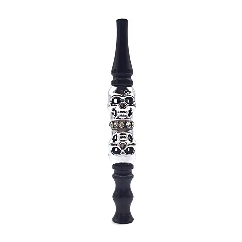 Hookah Pipe Nozzle Filter Tips Skull Mouthpiece with Rhinestone Arabian Hookah Nozzle Shisha Hookah Accessories Narguile Cigarette Holder,Black Hookah Pipe Nozzle Filter Tips Skull Mouthpiece with Rhinestone Arabian Hookah Nozzle Shisha Hookah Accessories Narguile Cigarette Holder,Black