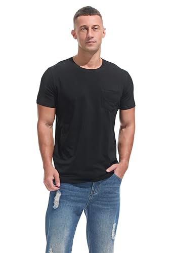 Pocket Tee Men - Premium Cotton T-Shirt with Chest Pocket |Classic Men's Pocket T Shirt for Casual2