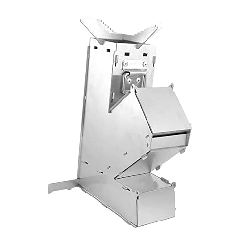 Image of CALANDIS Stainless Steel Camping Rocket Stove Woodburning for Outdoor Tent Heater | Camping Stoves | Camping Stoves, Ovens & BBQs | Camping Cooking Supplies | Camping & Hiking | Outdoor Sports