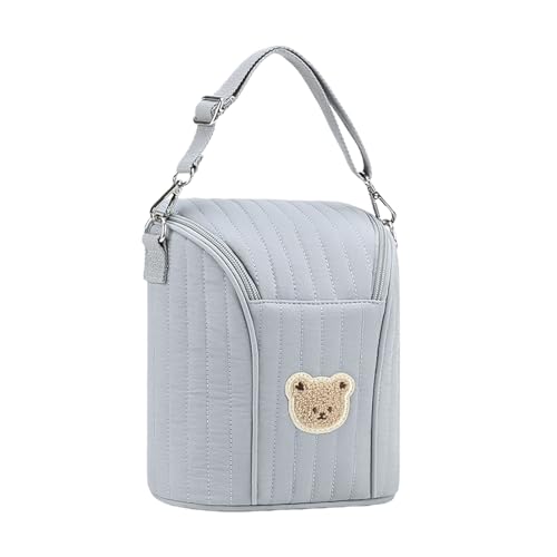 Dqsgiqe Bolsa isotérmica para biberones de niños, aislada, Ligera, para Viajes, Bolsa de Transporte para Leche Materna, Almacenamiento de Alimentos, Transporte Kita Cochecito de bebé al Aire